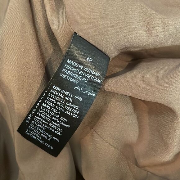 White House Black Market Soft Utility Blazelette Jacket Size 4P - Picture 5 of 5